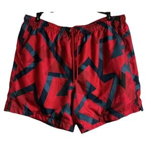 DSG Men's Training Lifestyle Lined Athletic Shorts Size 2XL 43/6 Red Blue